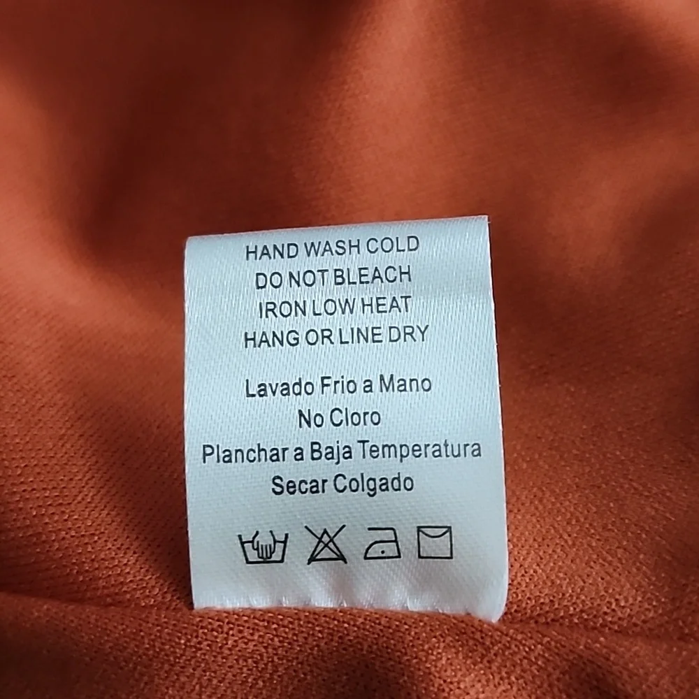 New bohme Rust Floral Maxi Dress, NWT, Size Large - Picture 8 of 11